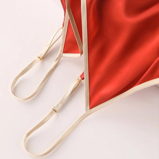 金三塔新品真丝性感吊带睡衣女100%桑蚕丝 凤凰绣花吊带裙   YSFBA306 商品图3