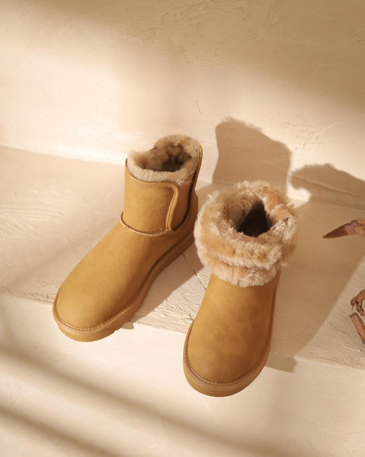 西村名物2021年专柜同款秋冬靴子百搭短靴X21DS46401 商品图3