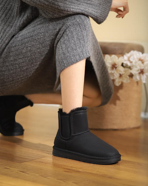 西村名物2021年专柜同款秋冬靴子百搭短靴X21DS46401 商品图4