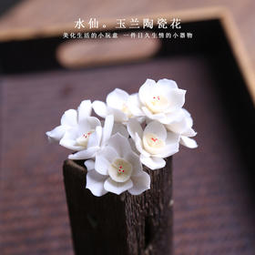 制作陶瓷水仙花茶道零配茶台茶席装饰品茶桌摆设趣味茶玩