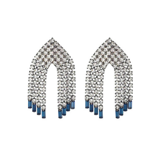 订购8周到｜HÉLÈNE ZUBELDIA-Palace-Pavlova 深蓝色 耳夹（无需耳洞）［法国设计师］ 商品图1