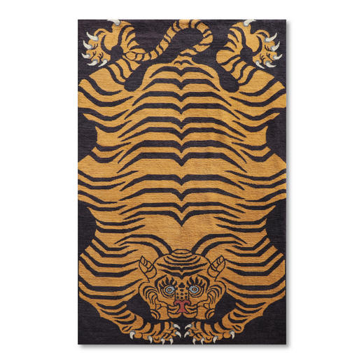 13款 【老虎主题】100%藏北羊毛手工藏毯 醍醐X喀瓦坚：智慧和无畏-西藏虎毯特展 ——[下单后手工定制] 商品图5