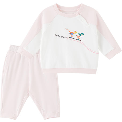 英氏儿童套装男童女童纯棉轻薄长袖卫衣裤子YRABJ12168A YRABJ12196A 商品图4