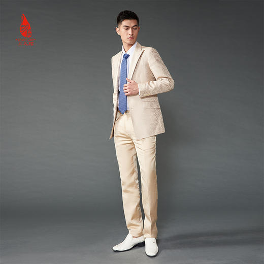 SAINTJOY/上久楷 真丝领带  波点链蓝色 PZS21A15 商品图1