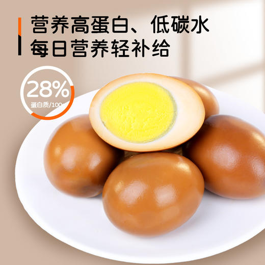 五香味无壳卤蛋鸡蛋熟食早餐即食小吃休闲高蛋白零食 商品图1