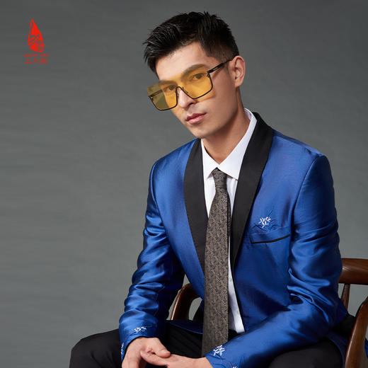 SAINTJOY/上久楷 宋锦领带 小龙纹 金色LD15602-7 商品图0