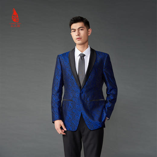 SAINTJOY/上久楷 真丝领带  黑灰色 PZS21A03 商品图2