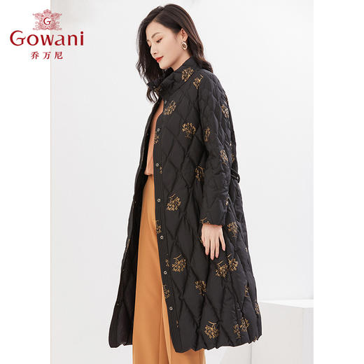 乔万尼羽绒服女款冬季新款爆款小众设计感中长款EI4T603 商品图2