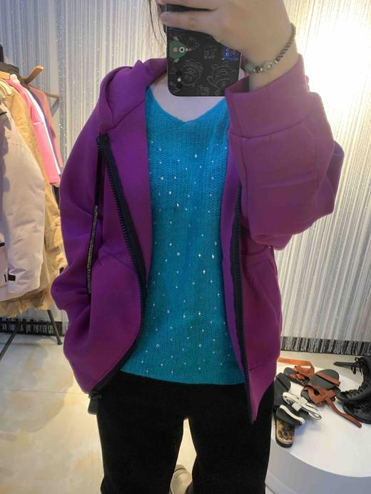 胖胖堂2022春爆款 超洋气百搭潮牌运动休闲帽衫外套2808 商品图5