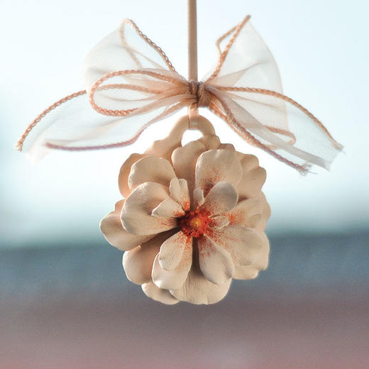 浪漫花车载挂件ins风花朵香水汽车香薰扩香石车挂韩系气质内装饰 商品图2