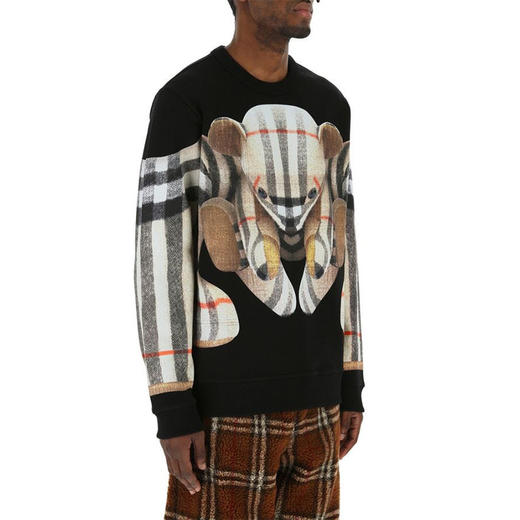 BURBERRY 博柏利 Thomas 泰迪熊印花棉质运动衫 男士卫衣 混色 8049567 A1189 商品图2