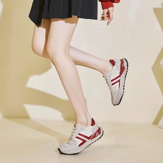 ZHR则则舒适女鞋 2022新款时尚圆头平底休闲鞋舒适百搭厚底运动鞋 商品图3