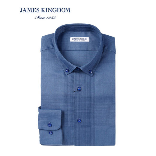 jameskingdom占姆士休闲舒适衬衫新品时尚格子衬衣中青年BA181M273 商品图0