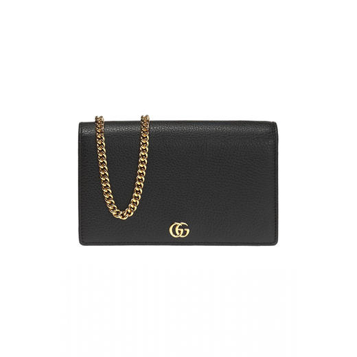 【二】GUCCI 古驰 GUCCI 古驰 GG Marmont系列女士迷你斜挎包 女士单肩包 黑色 497985 CAO0G 1000 商品图0