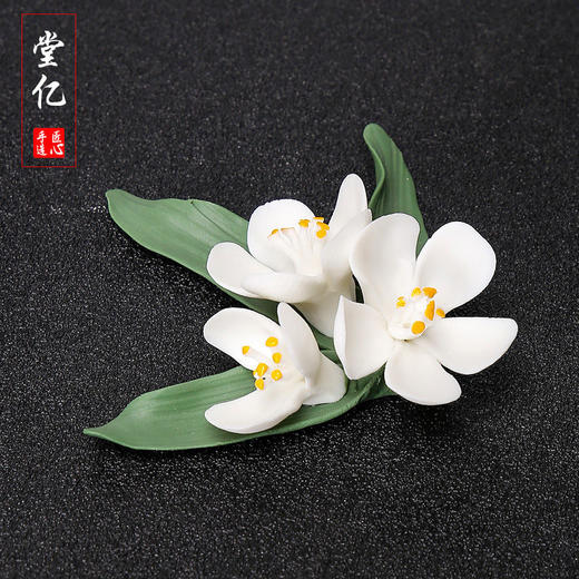 创意陶瓷花朵茶宠梅花玉兰花茶道茶席盆栽配件家居手作饰品 商品图1