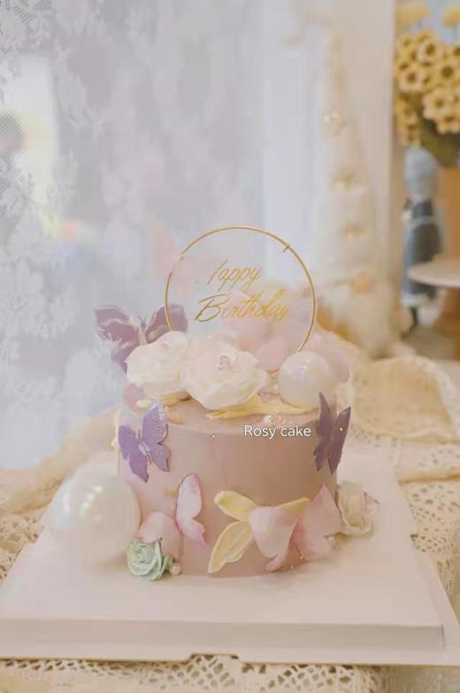 蝴蝶花蛋糕 商品图0