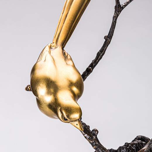 喜上眉梢铜摆件 商品图2