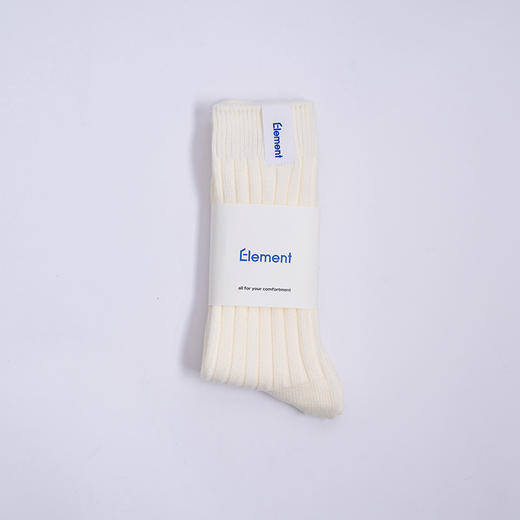 Element Daily Socks  男式抗菌消臭罗纹针织袜 中筒纯色袜子 商品图3