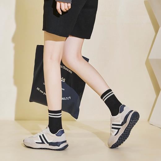 ZHR则则舒适女鞋 2022新款时尚圆头平底休闲鞋舒适百搭厚底运动鞋 商品图2