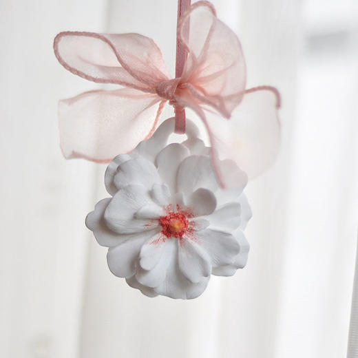 浪漫花车载挂件ins风花朵香水汽车香薰扩香石车挂韩系气质内装饰 商品图4