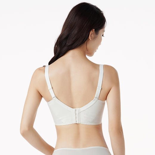 都市丽人少女三步优选AB杯调整型文胸蕾丝AB:中厚3/4杯少女文胸四排扣无钢圈LJ24C9 商品图2