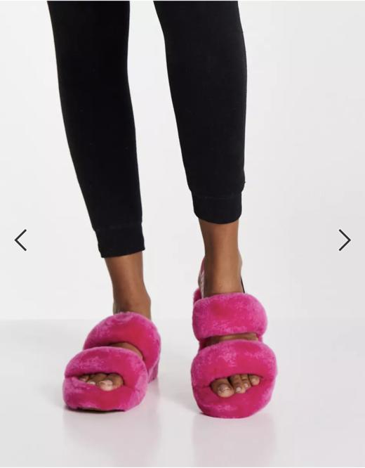 UGG oh yeah 欧耶毛毛鞋 莓果色 商品图1