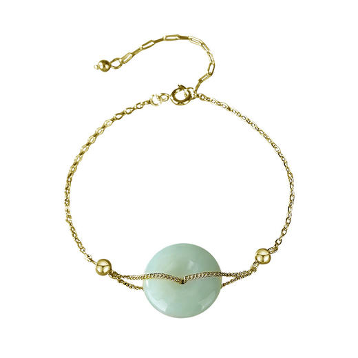 子佩集【平平安安】S925银国潮古法银和田玉手链【JHY-A000364X】 商品图4