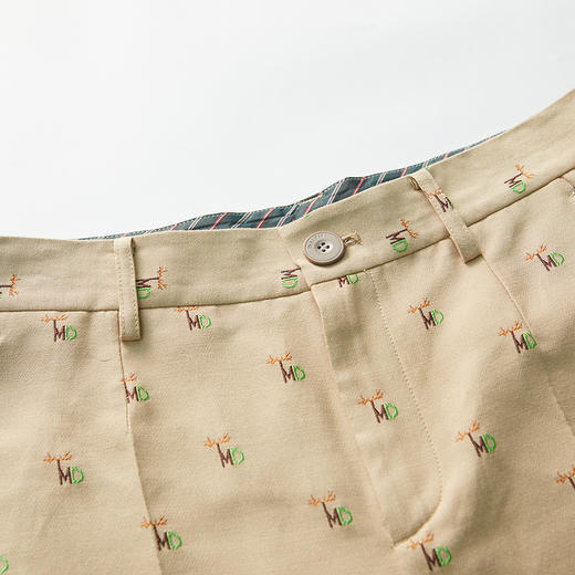 MIIDII谜底2022春款高级感OL风质感提花西裤西装短裤女221GK0021 商品图3