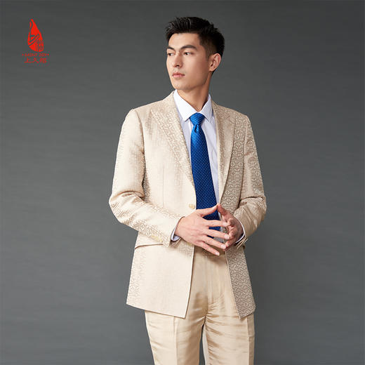 SAINTJOY/上久楷 真丝领带  点条 深蓝色 PZS21A02 商品图4