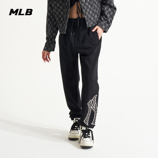 MLB男女裤子复古老花运动长裤宽松休闲情侣22春季新款3APTM0121 商品图1