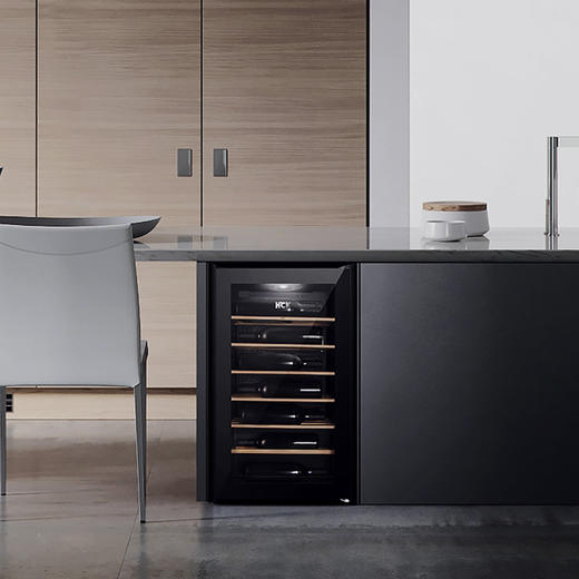 HCK哈士奇SC-62-S红酒柜17瓶恒温嵌入式冷藏小型迷你冰吧冰箱 商品图2