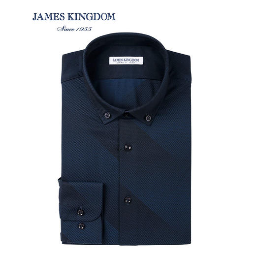 jameskingdom占姆士长袖衬衫中青年时尚商务混纺衬衣BA181M28641 商品图0