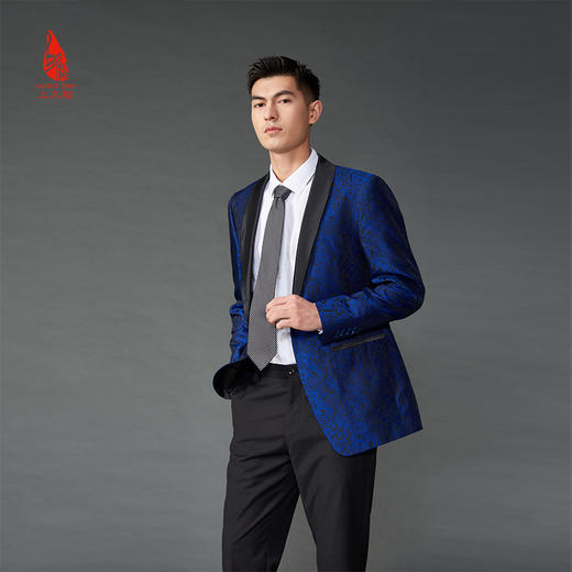 SAINTJOY/上久楷 真丝领带  黑灰色 PZS21A03 商品图1