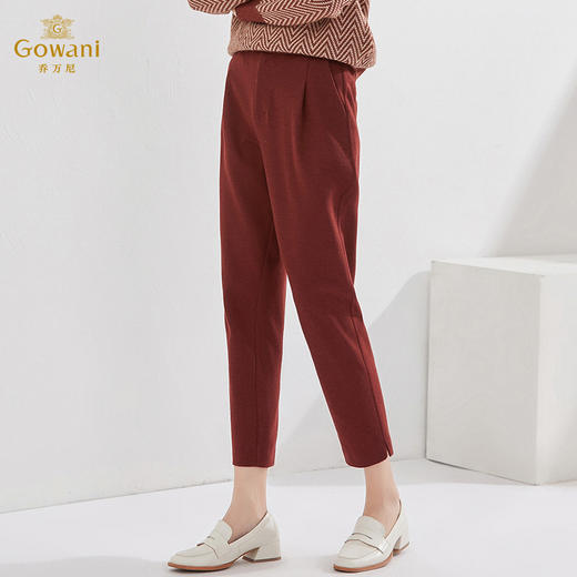 乔万尼女休闲裤新款秋冬款小个子绵羊毛EI4F596 商品图3