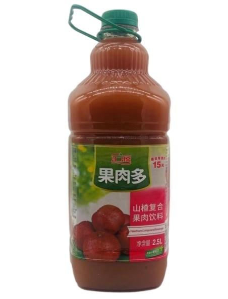 【批发】汇源山楂果汁2.5升/6桶 商品图0