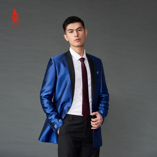 SAINTJOY/上久楷 宋锦领带 元宝纹 酒红色LD15602-8 商品图1