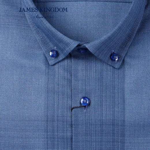 jameskingdom占姆士休闲舒适衬衫新品时尚格子衬衣中青年BA181M273 商品图2