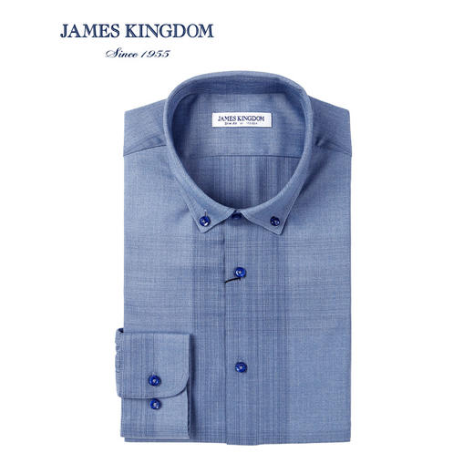 jameskingdom占姆士休闲舒适衬衫新品时尚格子衬衣中青年BA181M273 商品图1