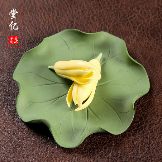 创意陶瓷花朵茶宠梅花玉兰花茶道茶席盆栽配件家居手作饰品 商品图6