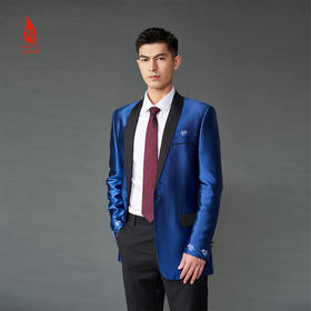 SAINTJOY/上久楷 宋锦领带 元宝纹 酒红色LD15602-8