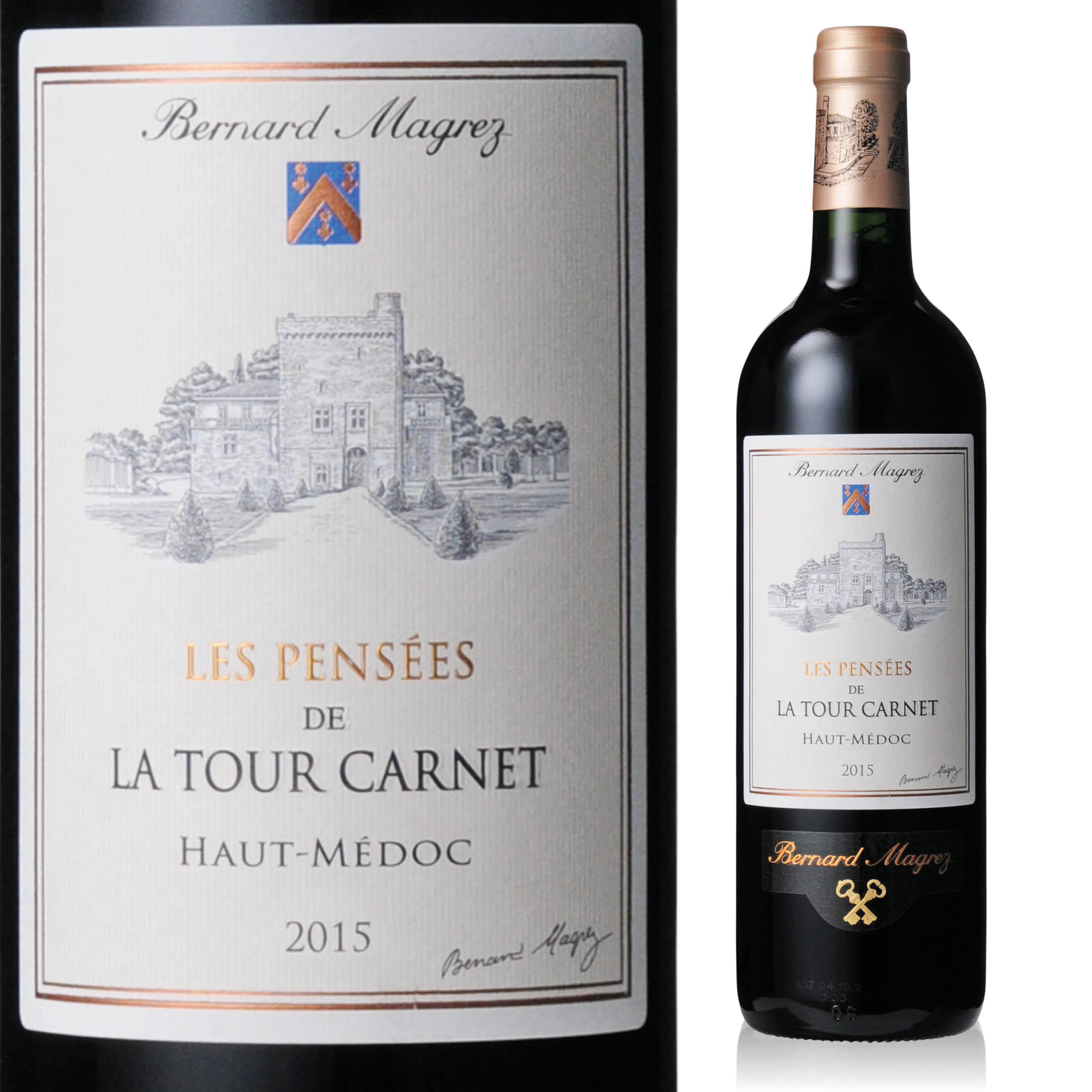 【名庄专卖】拉托佳丽城堡副牌红葡萄酒 Les Pensees la Tour Carnet 2015