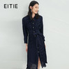 EITIE爱特爱春季新款系带束腰长袖优雅显瘦连衣裙6607357 商品缩略图0