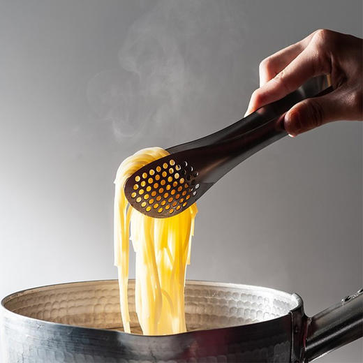 日本柳宗理不锈钢带孔食品夹子 煎牛排烧烤专用夹子 商品图4