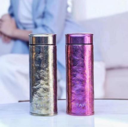 太可纯钛双层真空保鲜直筒保温杯 商品图0