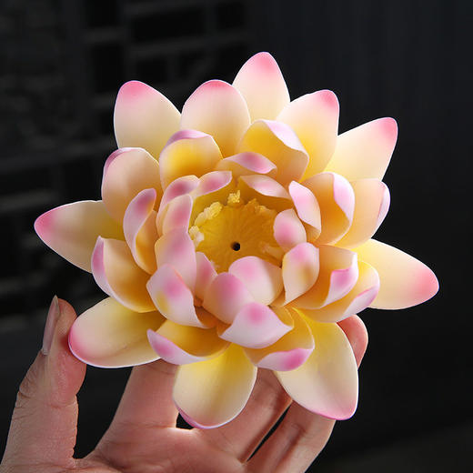 陶瓷香插莲花香座家用香炉室内香托线香檀香佛用品香薰茶道摆件 商品图1