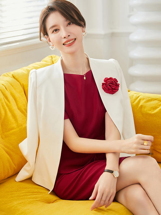 时尚职业套装女春秋新款时尚洋气高级套裙两件套气质女神范 商品图1