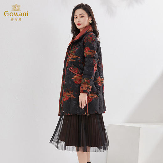 乔万尼长款羽绒服新款爆款女高端设计感显瘦冬季EI4T606 商品图2