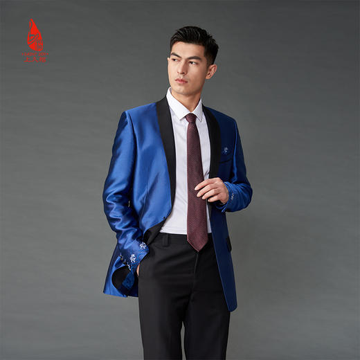 SAINTJOY/上久楷 真丝领带  酒红色 PZS21A06 商品图2