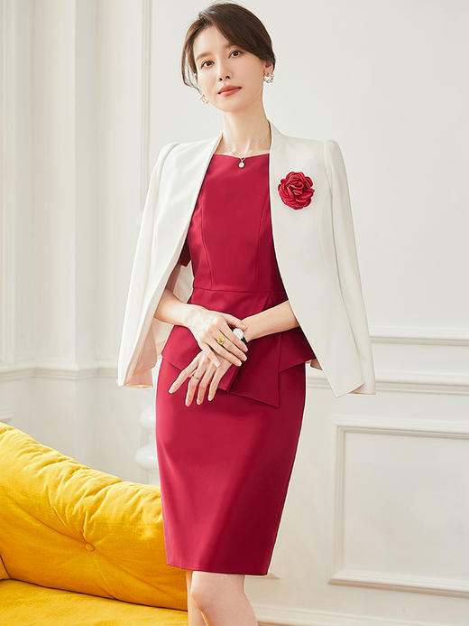 时尚职业套装女春秋新款时尚洋气高级套裙两件套气质女神范 商品图3