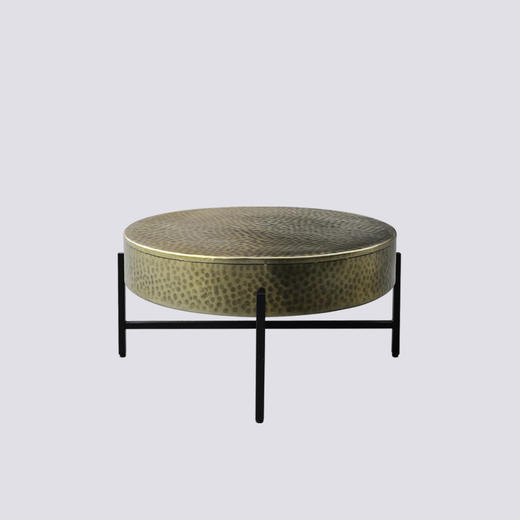 NS家居nsfurniture进口铁艺茶几NSCT-AHDR5-CT36ABMB*Antique Brass*00*M*Black 商品图0